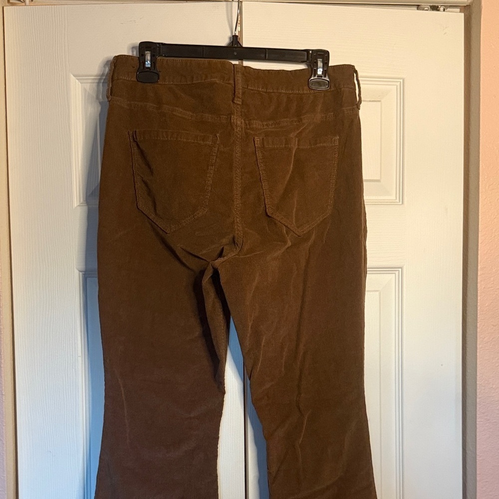 Hollister High-Rise Brown Corduroy Flare Pants size 13R - Picture 6 of 7
